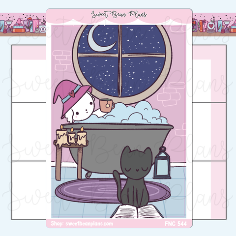 Chill Witch Large Vinyl Planner Sticker | Fnc 544