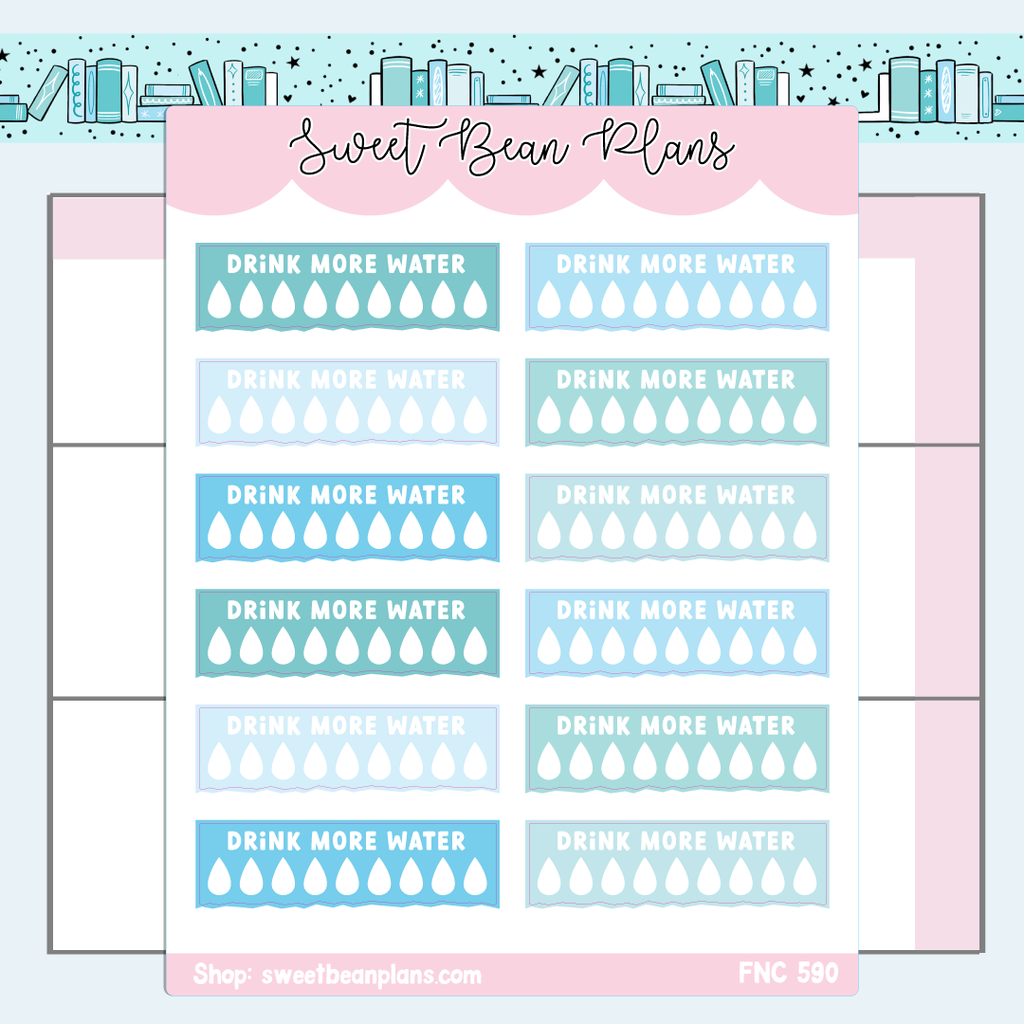 December Hydrate Vinyl Planner Stickers (2023)| Fnc 590