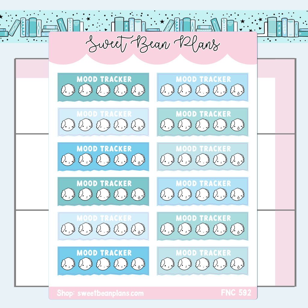 Mood Tracker December Vinyl Planner Stickers | Fnc 592