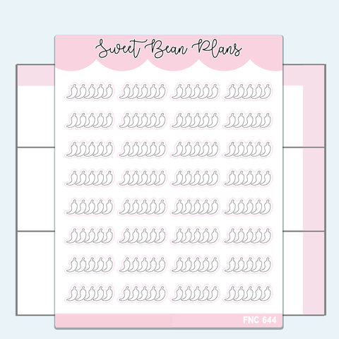 Spicy Book Rating Vinyl Planner Stickers | Fnc 644