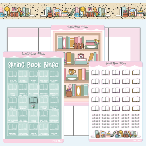 Spring Book Bingo Journaling Sticker Bundle