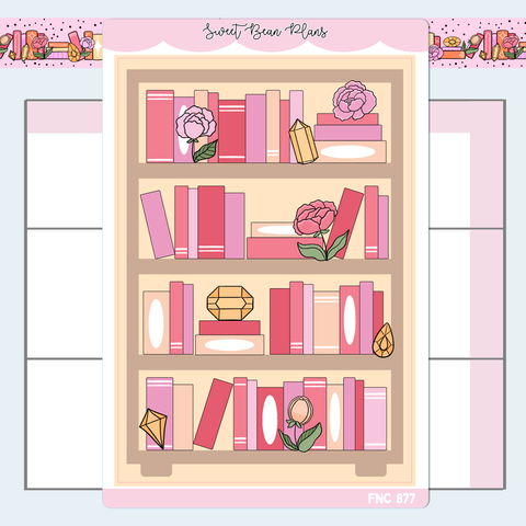 November Bookshelf Large Vinyl Planner Stickers | Fnc 877