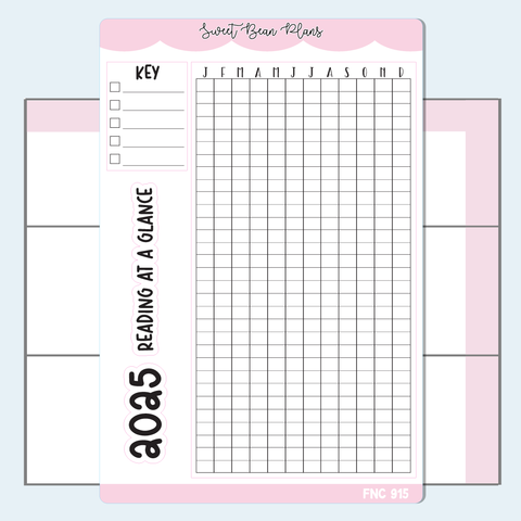 2025 Reading Pixels Neutral Vinyl Planner Stickers | Fnc 915