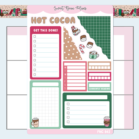 Cocoa Journaling Page Vinyl Planner Stickers | Fnc 942