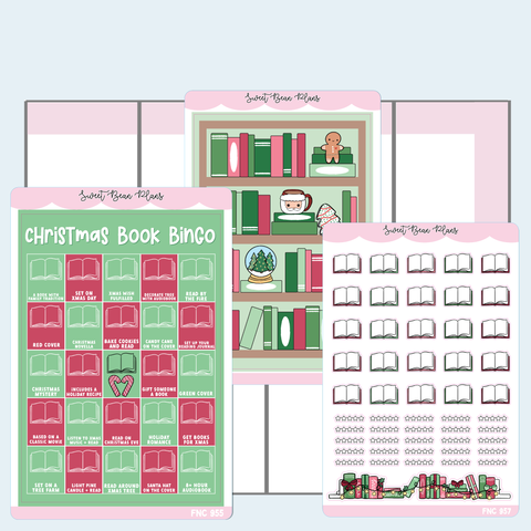 Christmas Book Bingo Journaling Sticker Bundle