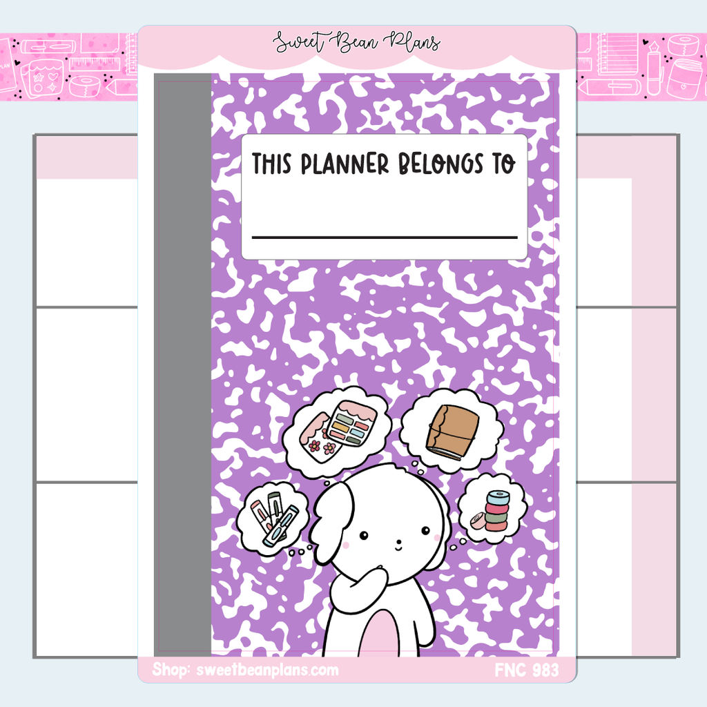 Purple Planner Cover Vinyl Planner Stickers | Fnc 983