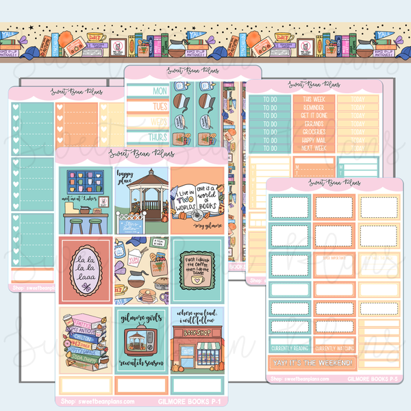 Gilmore Books Weekly Kit Vinyl Planner Stickers