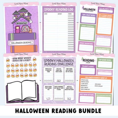 Halloween READING Journal Bundle (6 Pages)