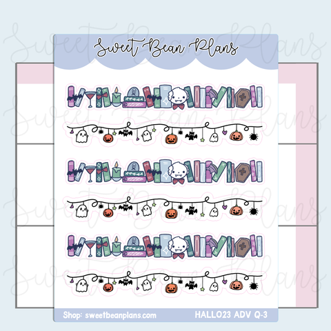 Halloween Banners Planner Stickers | HALLO VAULT23 Q-3