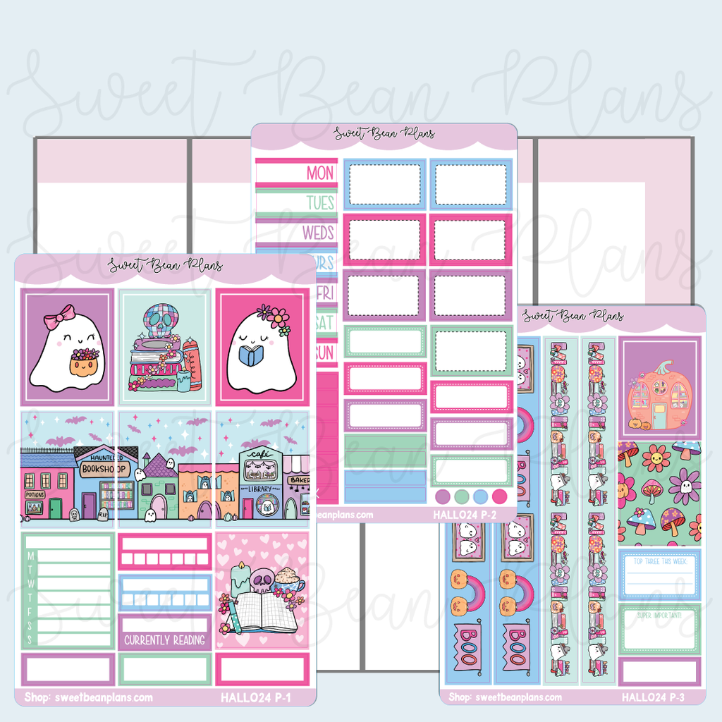Groovy Ghosts VERTICAL Weekly Kit HALLO VAULT 2024