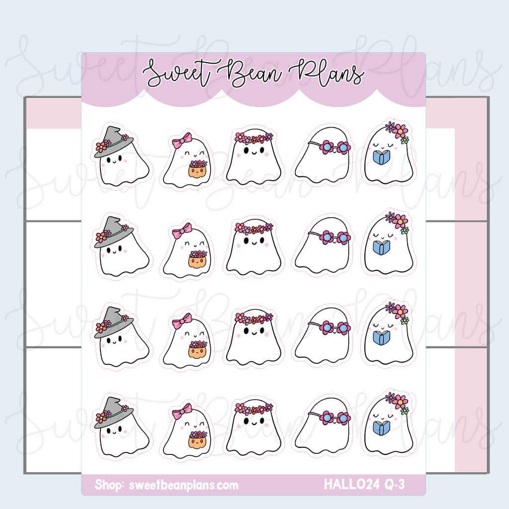 Groovy Ghosts Planner Stickers | HALLO VAULT24 Q-3