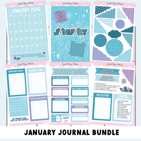 January 2026 JOURNALING Bundle (6 Pages)