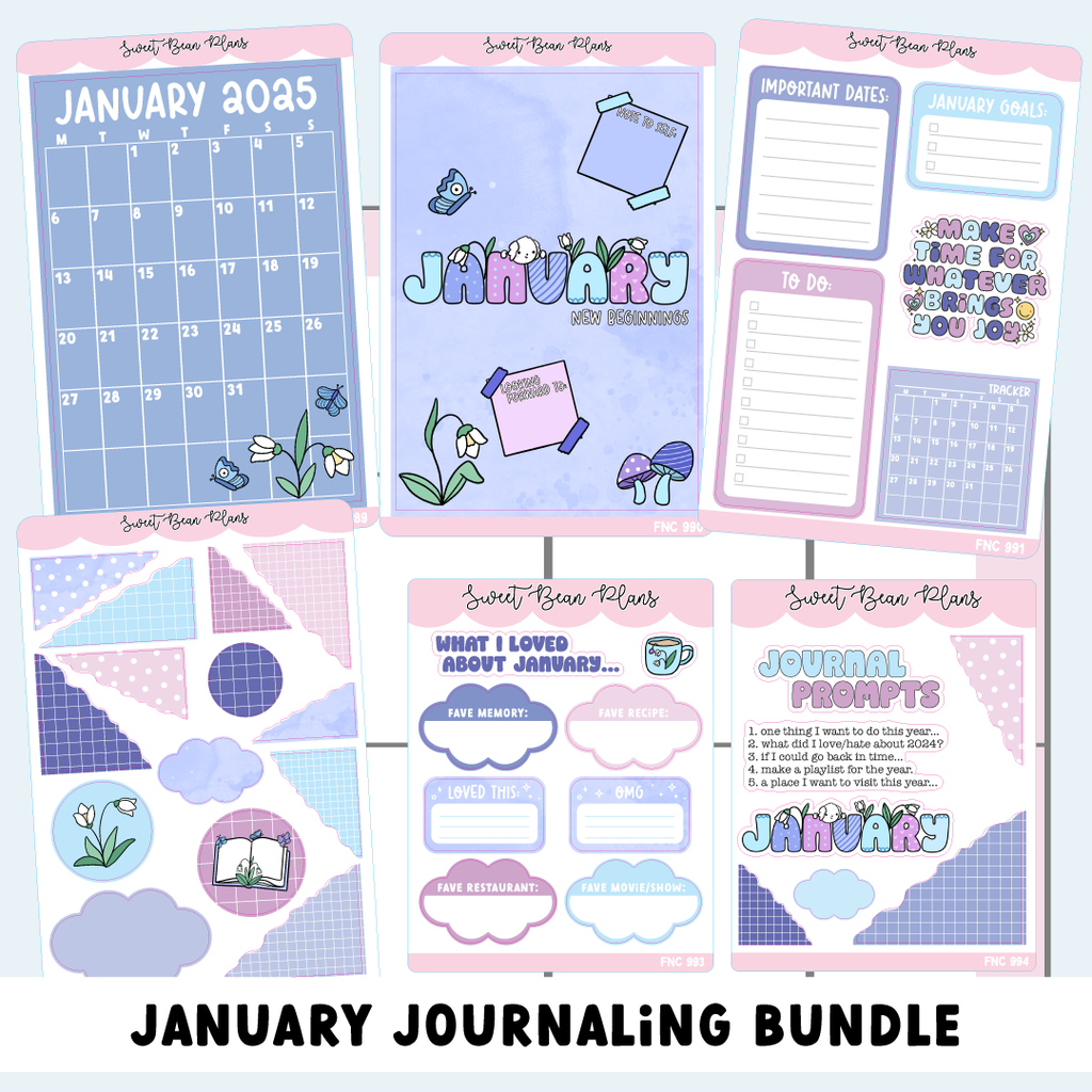 January 2025 JOURNAL Bundle (6 Pages)