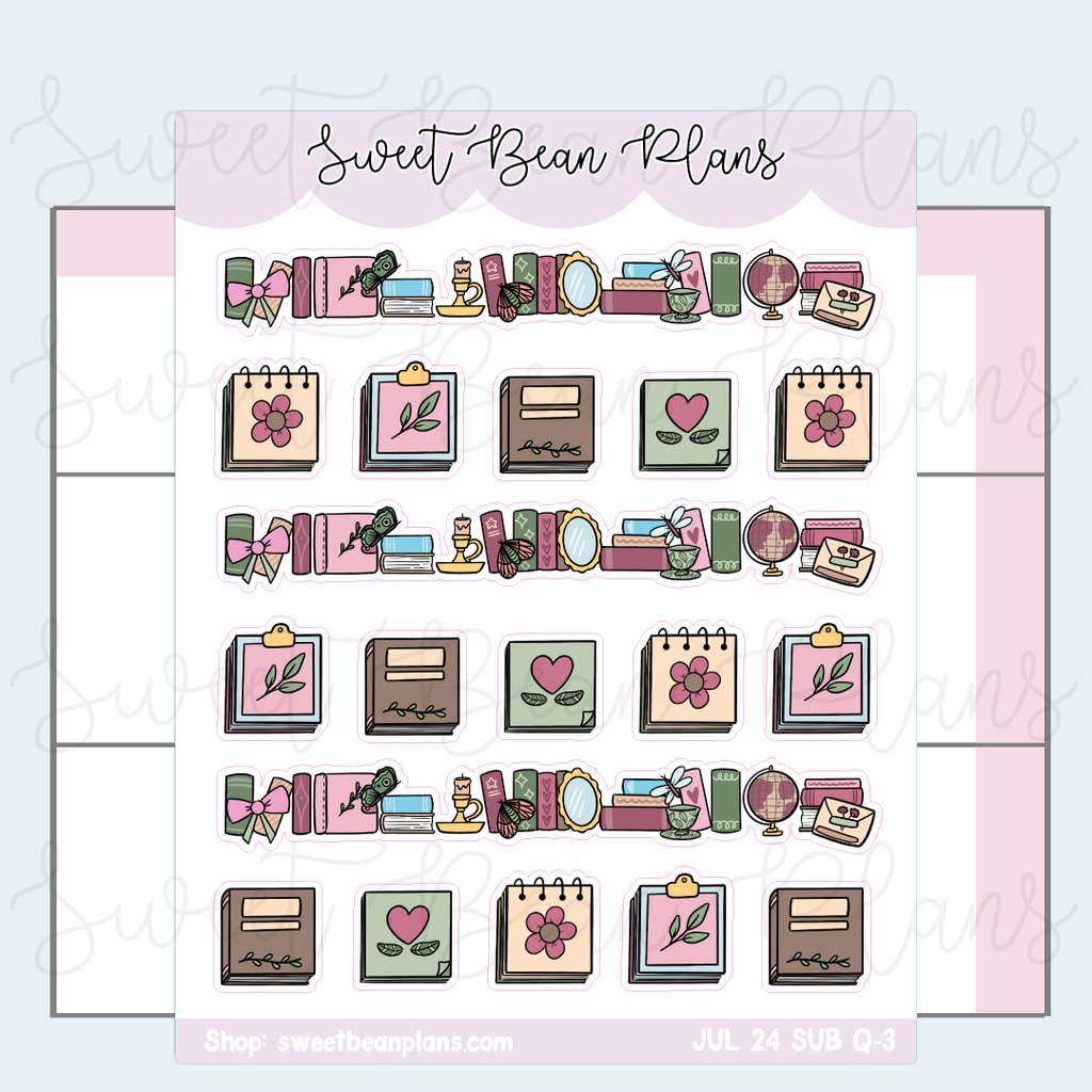 July 2024 Bookish Stickers | VAULT24 Q-3