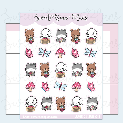 June 2024 Bean Stickers | VAULT24 Q-1