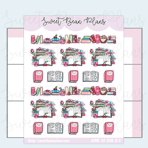 June 2024 Bookish Stickers | VAULT24 Q-3