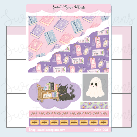 Library Spirits Deco Vinyl Junk Journal Stickers | Junk008