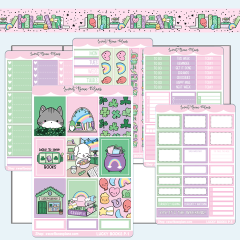 Lucky Charm Books Weekly Kit Vinyl Planner Stickers
