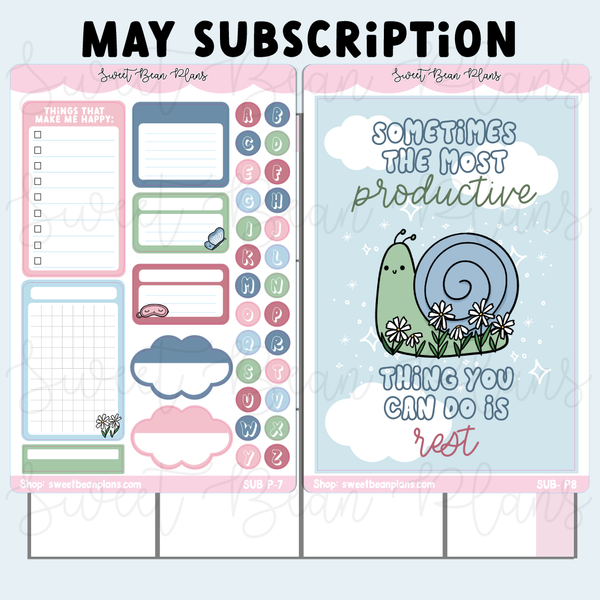 SBP Washi + Sticker Subscription