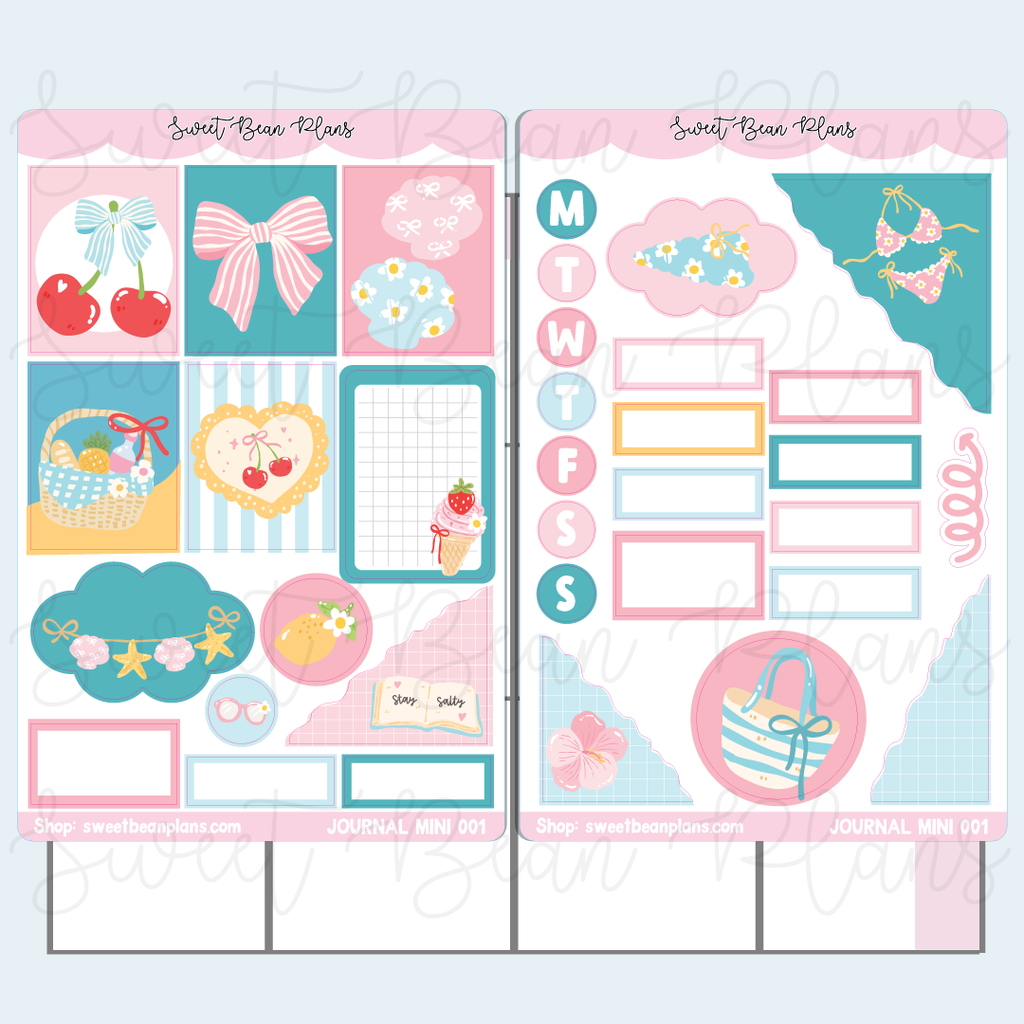 Stay Salty Journaling Mini Sticker Kit | MJ 001