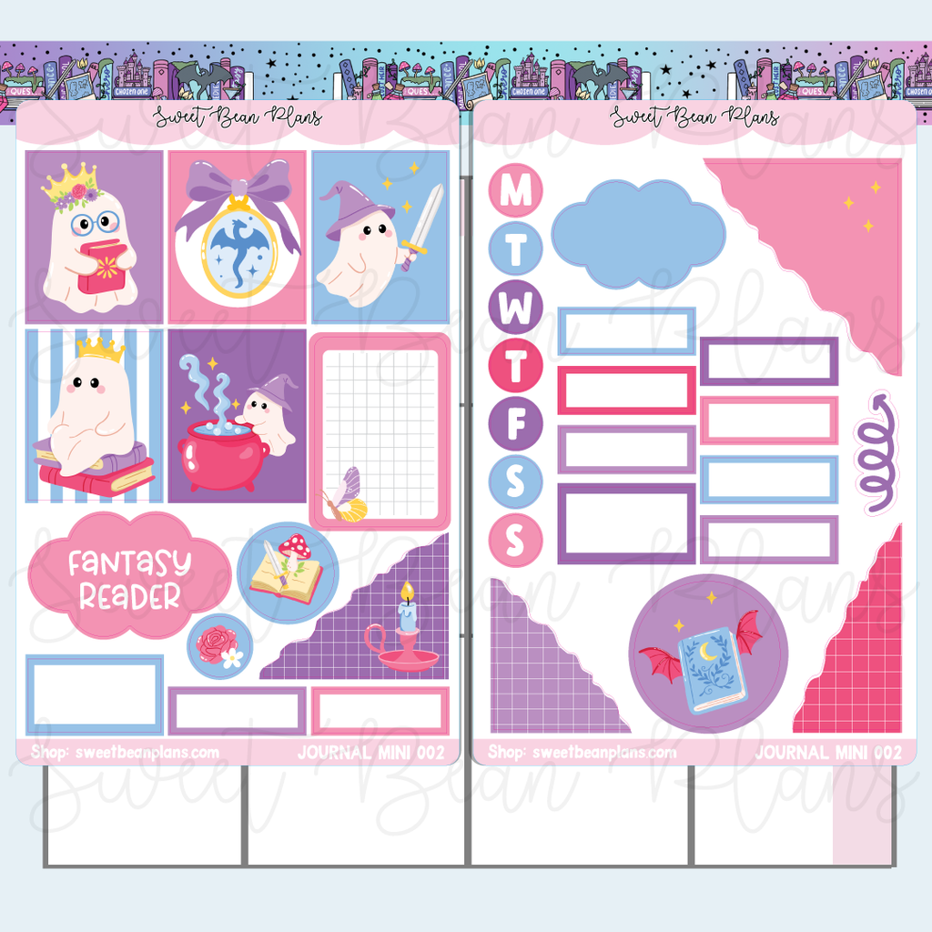 Ghostie Fantasy Journaling Mini Sticker Kit | MJ 002
