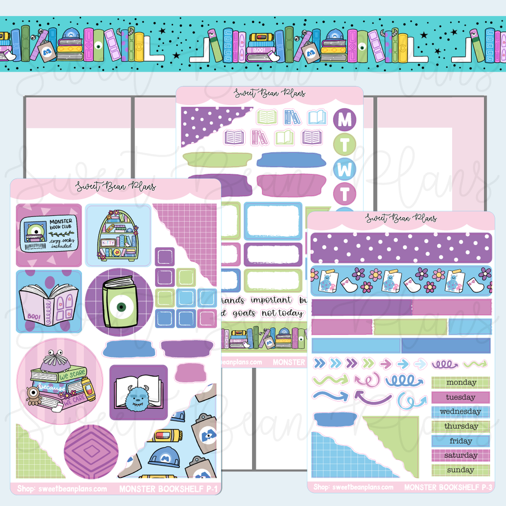 Monsters Bookshelf Journaling Kit
