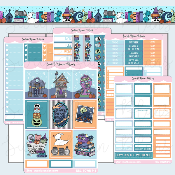 NBC Town Weekly Kit Vinyl Planner Stickers