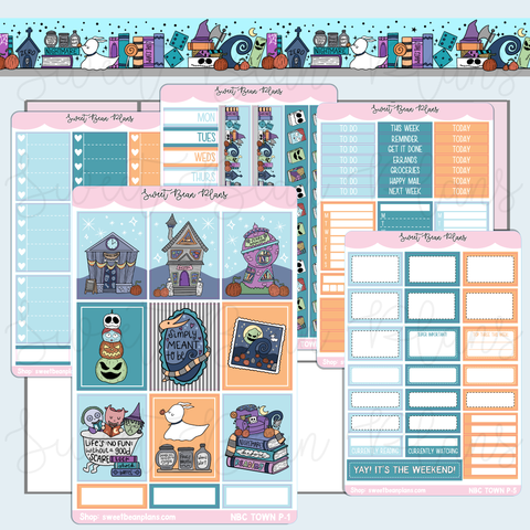 NBC Town Weekly Kit Vinyl Planner Stickers