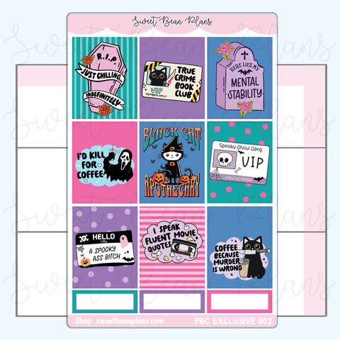 Cute but Spooky Vinyl Planner Sticker *PBC EXCLUSIVE* | Pbc 002
