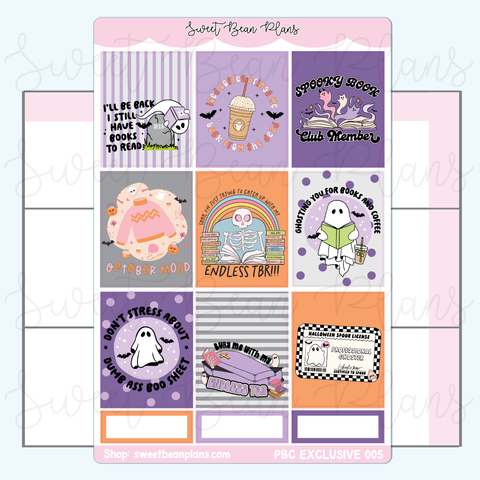 Ghosts + Books Vinyl Planner Sticker *PBC EXCLUSIVE* | Pbc 005