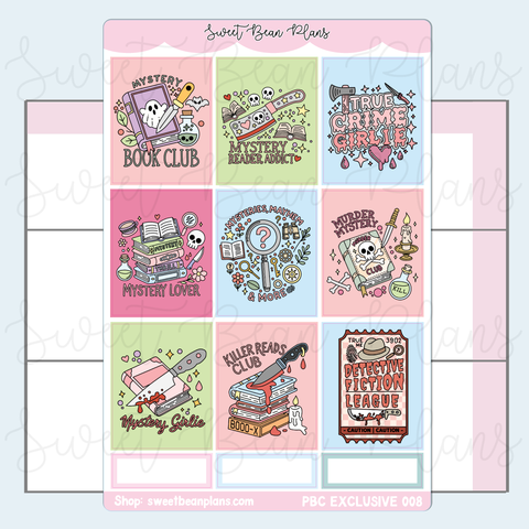 Mystery Bookish Vinyl Planner Sticker *PBC EXCLUSIVE* | Pbc 008