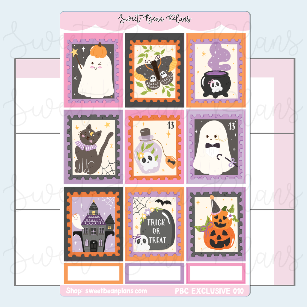 Halloween Stamps Vinyl Planner Sticker *PBC EXCLUSIVE* | Pbc 010