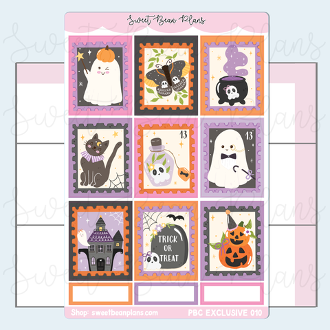 Halloween Stamps Vinyl Planner Sticker *PBC EXCLUSIVE* | Pbc 010