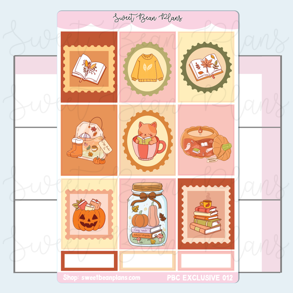 Fall Stamps Vinyl Planner Sticker *PBC EXCLUSIVE* | Pbc 012