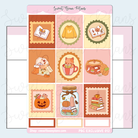 Fall Stamps Vinyl Planner Sticker *PBC EXCLUSIVE* | Pbc 012