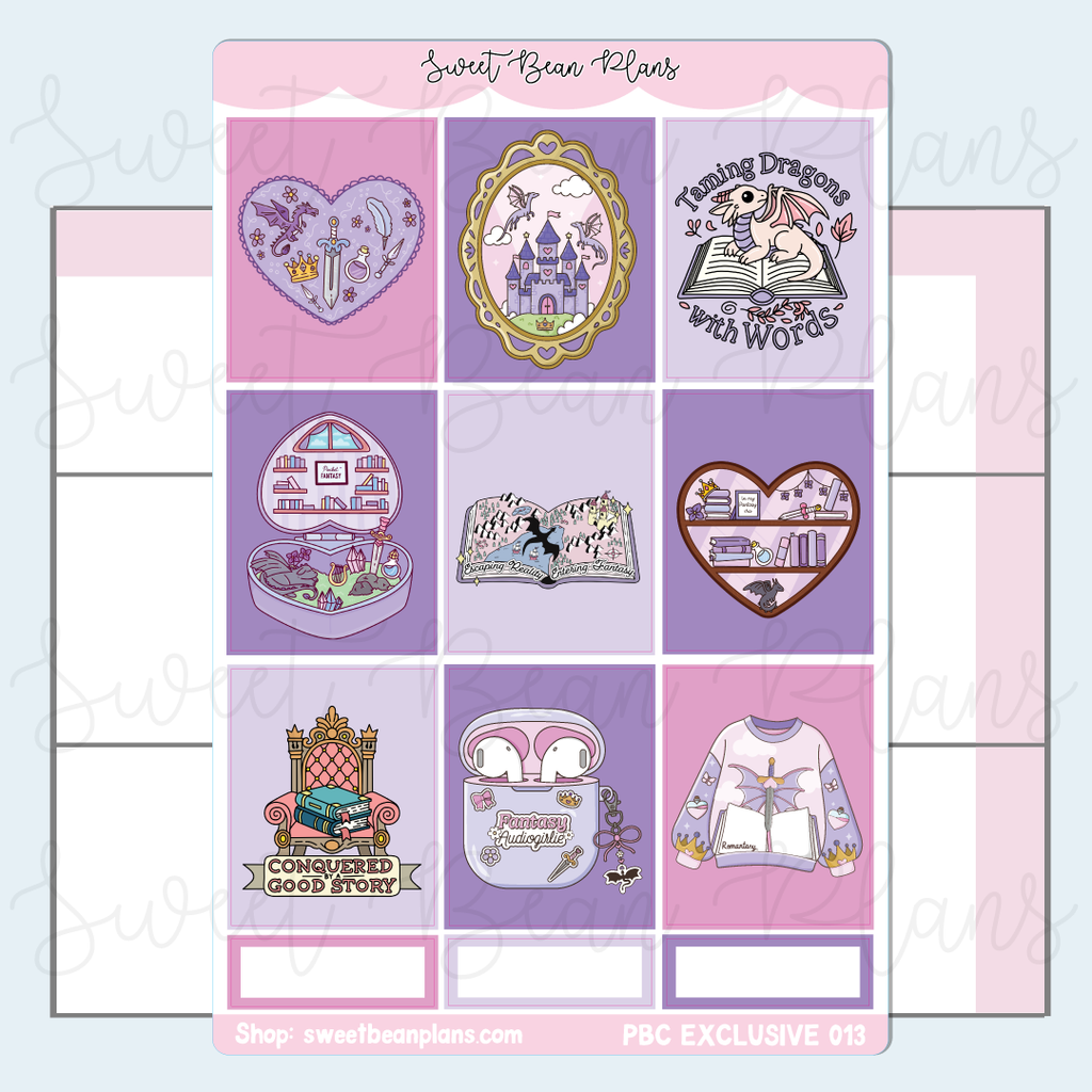 Fantasy Vinyl Planner Sticker *PBC EXCLUSIVE* | Pbc 013
