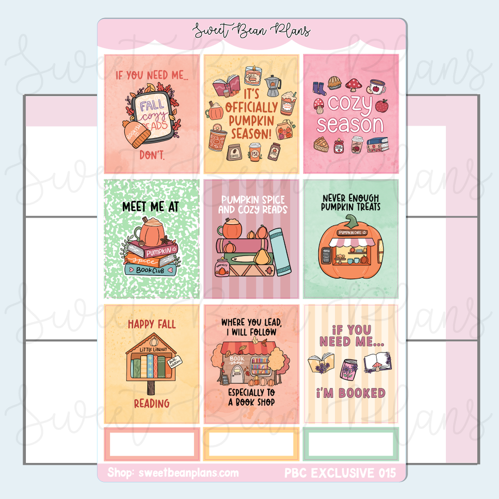Fall Vinyl Planner Stickers *PBC EXCLUSIVE* | Pbc 015