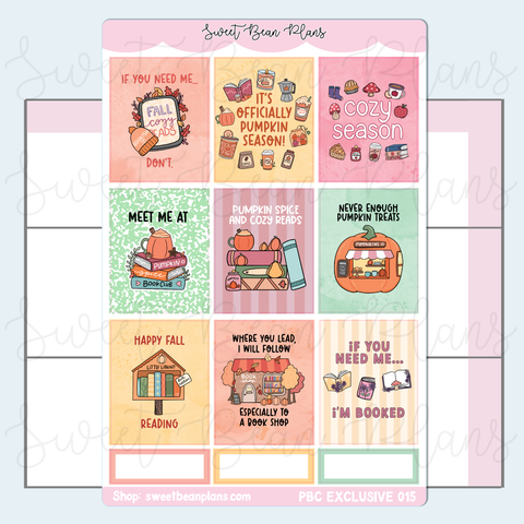 Fall Vinyl Planner Stickers *PBC EXCLUSIVE* | Pbc 015