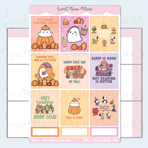 Pumpkin Season Vinyl Planner Stickers *PBC EXCLUSIVE* | Pbc 016