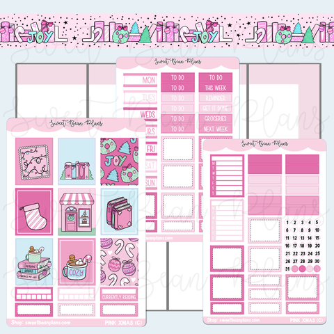 Pink Christmas COUSIN Weekly Kit