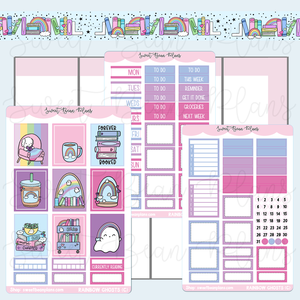 Rainbow Ghosts Hobo COUSIN Weekly Kit