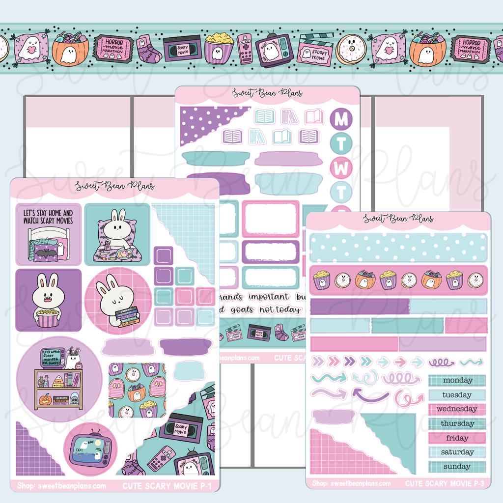 Cute Scary Movie Journaling Kit