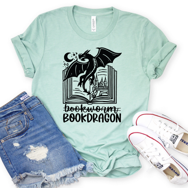 Book Dragon Reading Shirt