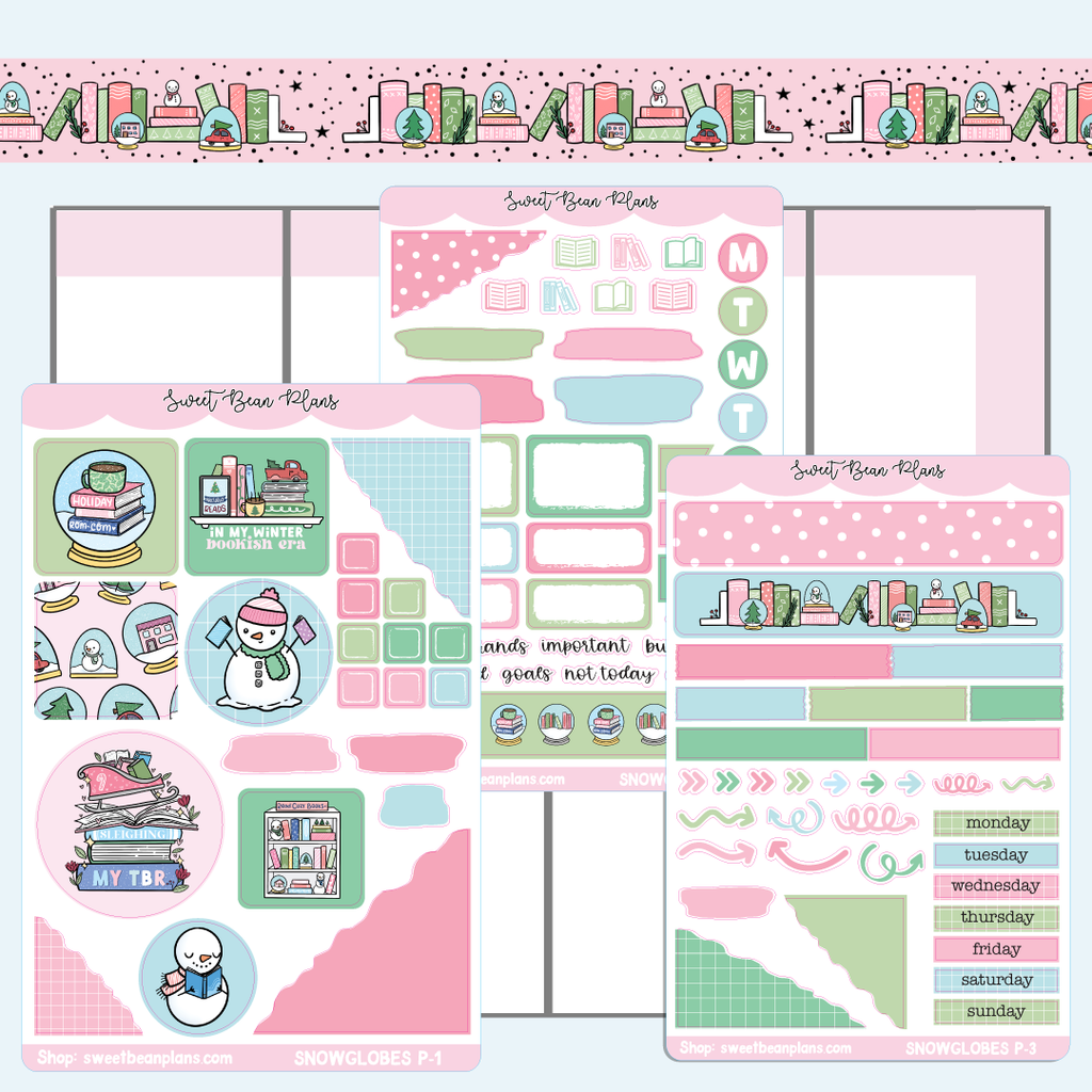 Snow Globe Shelf Journaling Kit