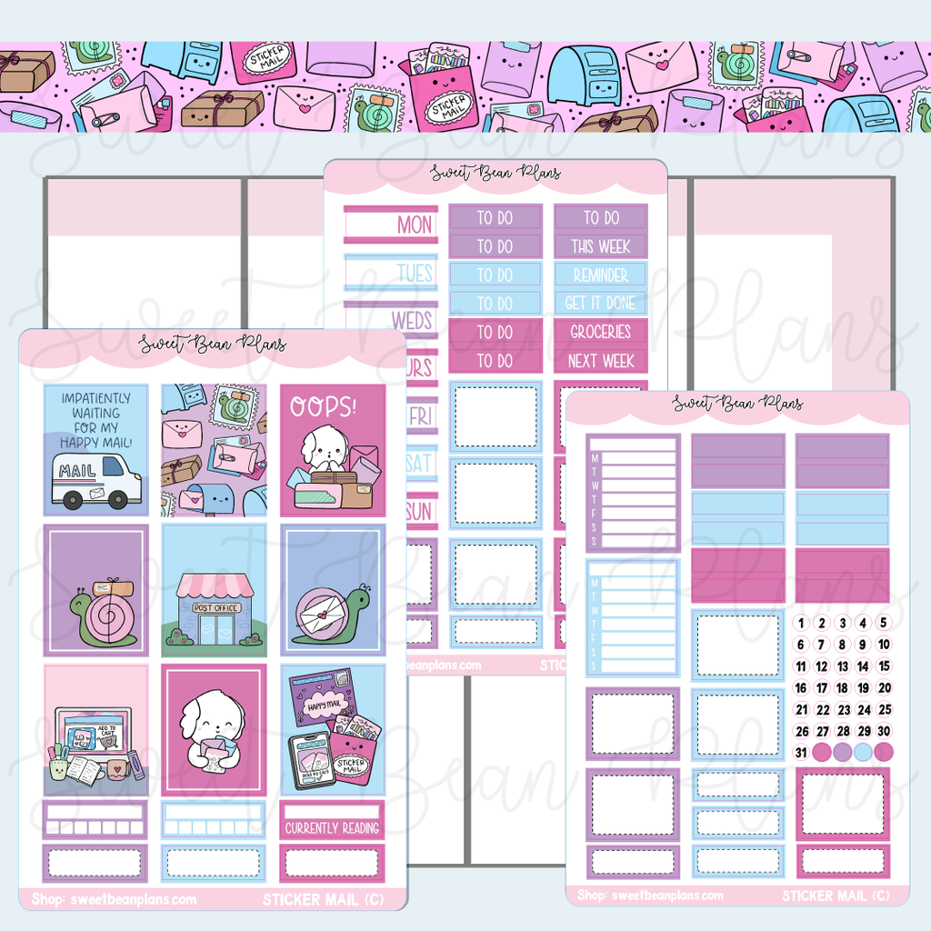 Sticker Mail Hobo COUSIN Weekly Kit