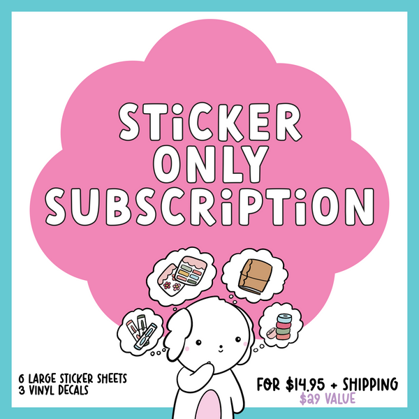 SBP Sticker Subscription – Sweet Bean Plans