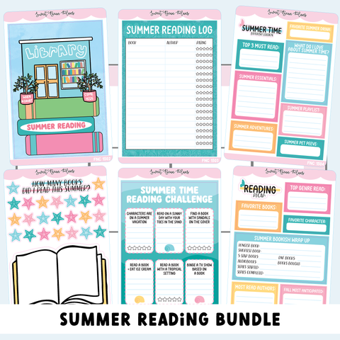 Summer READING Journal Bundle (6 Pages)
