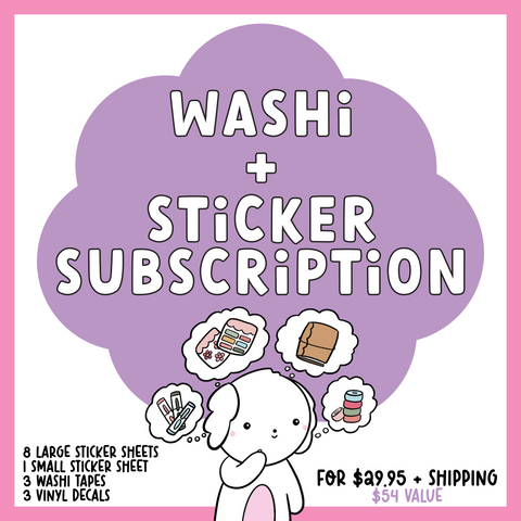 SBP Washi + Sticker Subscription