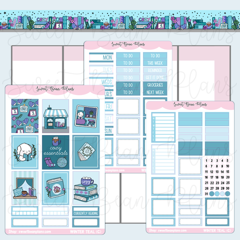 Winter Teal Hobo COUSIN Weekly Kit