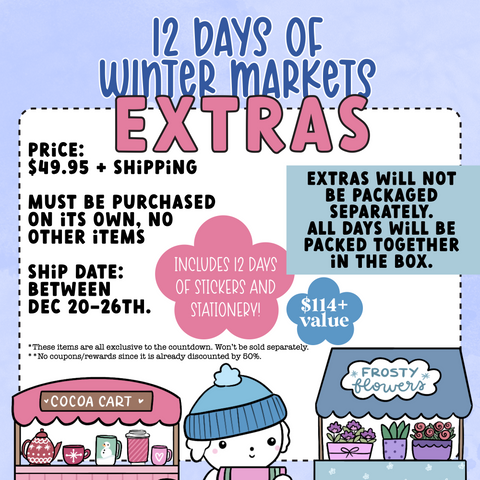 EXTRAS- 12 Days of Winter Markets (READ DESCRIPTION)
